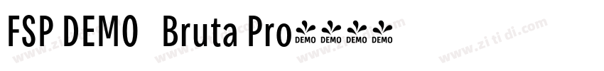 FSP DEMO   Bruta Pro字体转换